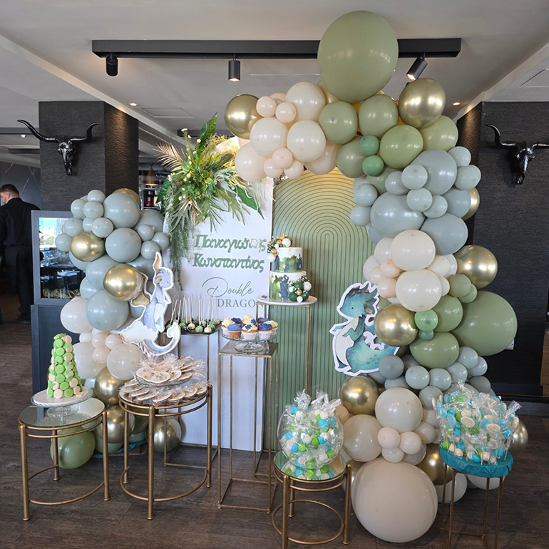Dragon Theme Christening Decoration